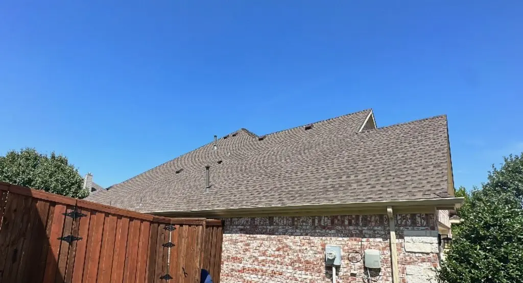 Completed roof replacement project in Plainfield